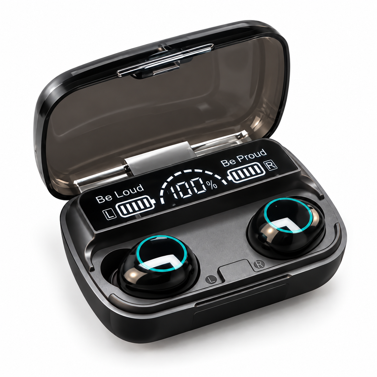 A V5.3 True Wireless Gaming Earbuds with LED Battery Display and ENC Noise Reduction